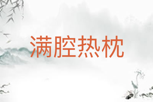 满腔热枕
